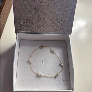 Gold Pearl 14kt Bracelet